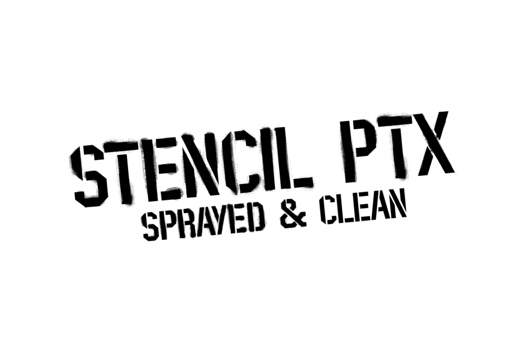 StencilPTx Sprayed Font (FREE DEMO)