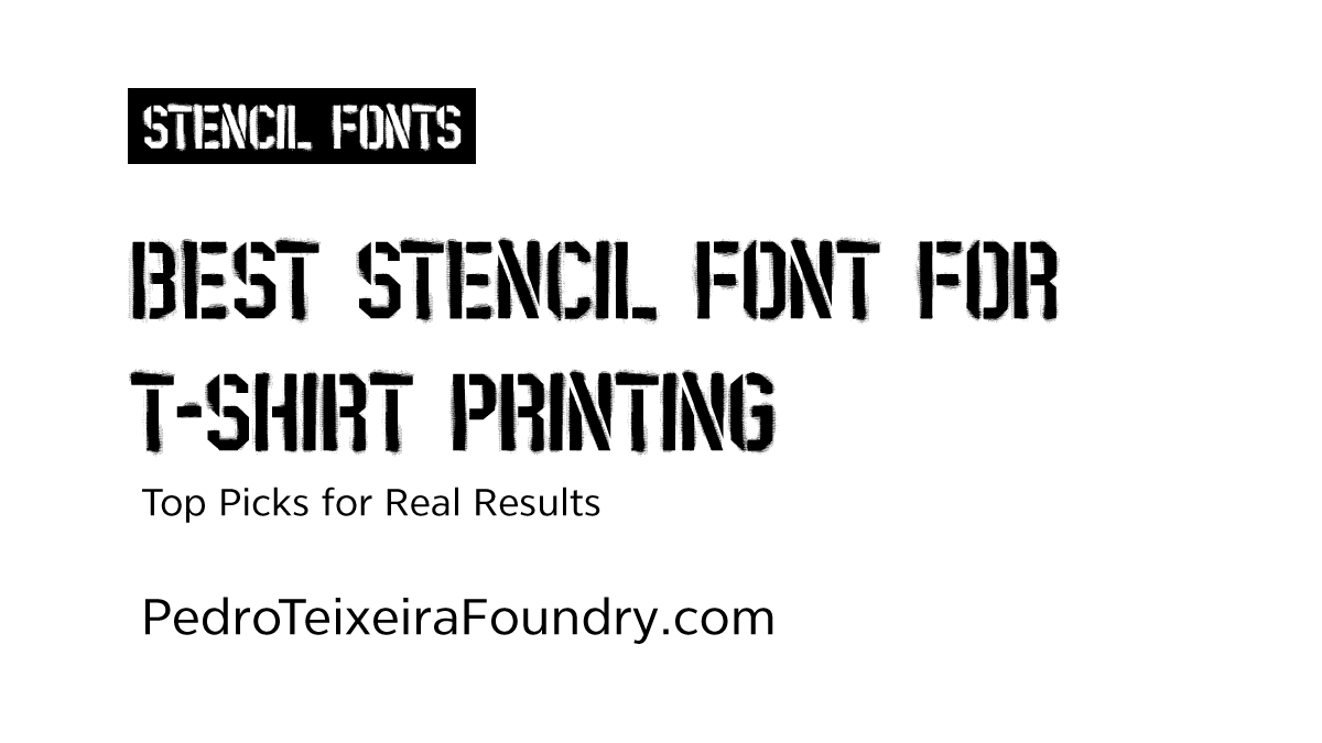 Stencil PTX sprayed font used in a streetwear t-shirt graphic design