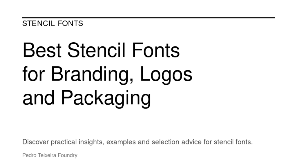 stencil fonts featured image